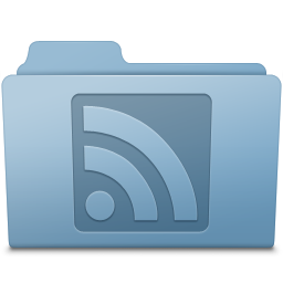RSS Folder Blue Icon 256x256 png